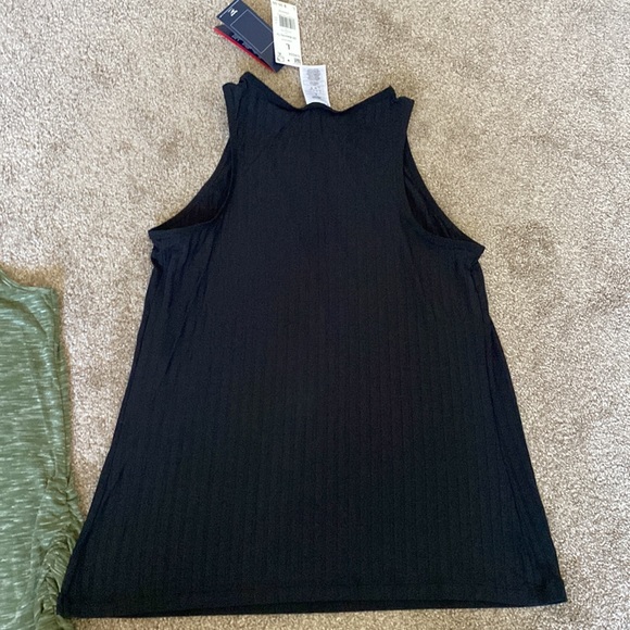 NWT Large Womens Maternity Tank Tops - Stretchy in Black and Green - Picture 4 of 6